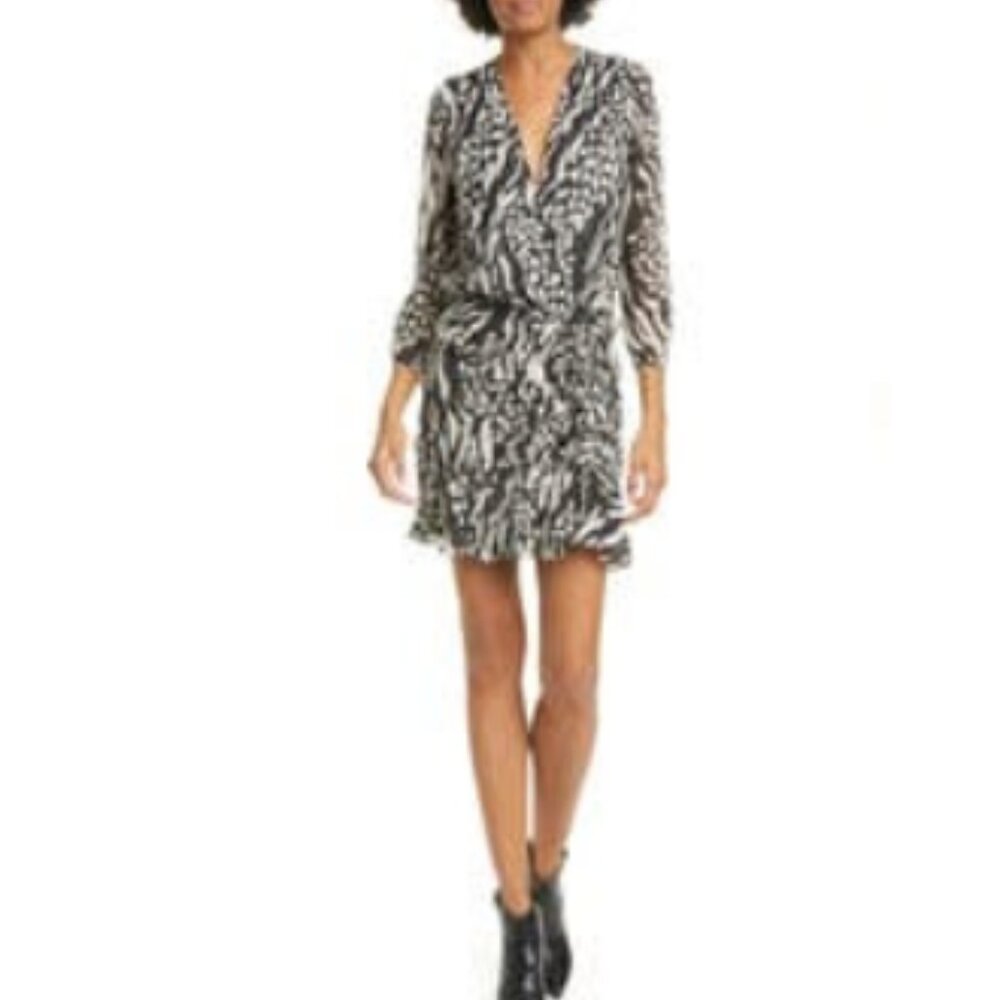 Veronica Beard Kiran Silk Minidress - Size 12